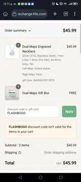 FLASHBOGO coupon verification screenshot