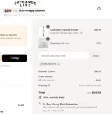 WELCOME10 coupon verification screenshot