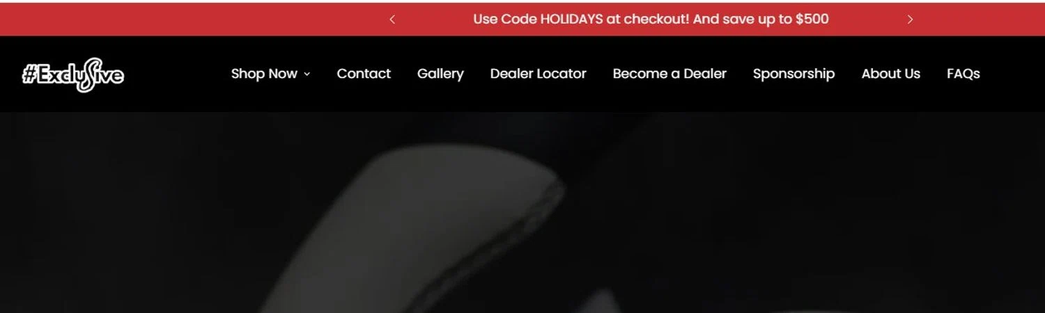 Exclusive Steering promo code screenshot showing code HOLIDAYS applied at Exclusive Steering checkout page. Uploaded by SimplyCodes community member josemiguelaponte on Nov 20, 2025