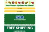 WOW10 coupon verification screenshot
