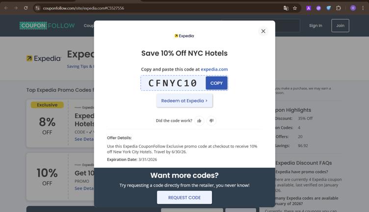 Expedia Promo Codes - 10% Off (2 Verified) Jan 2026