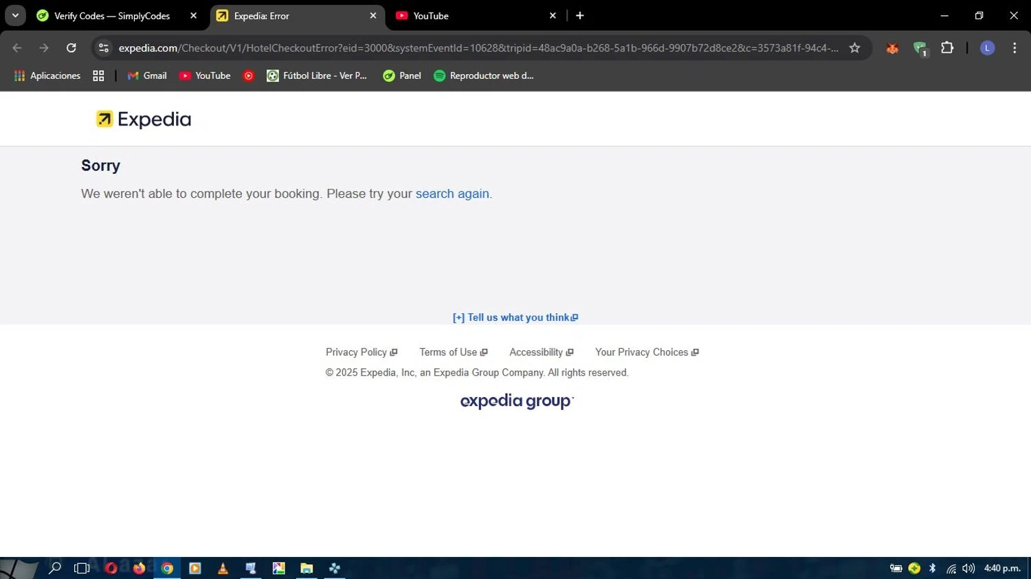 Expedia coupon code screenshot showing code FLORIDA applied at Expedia checkout page. Uploaded by SimplyCodes community member YOHALYSANCHEZ on Jul 23, 2025