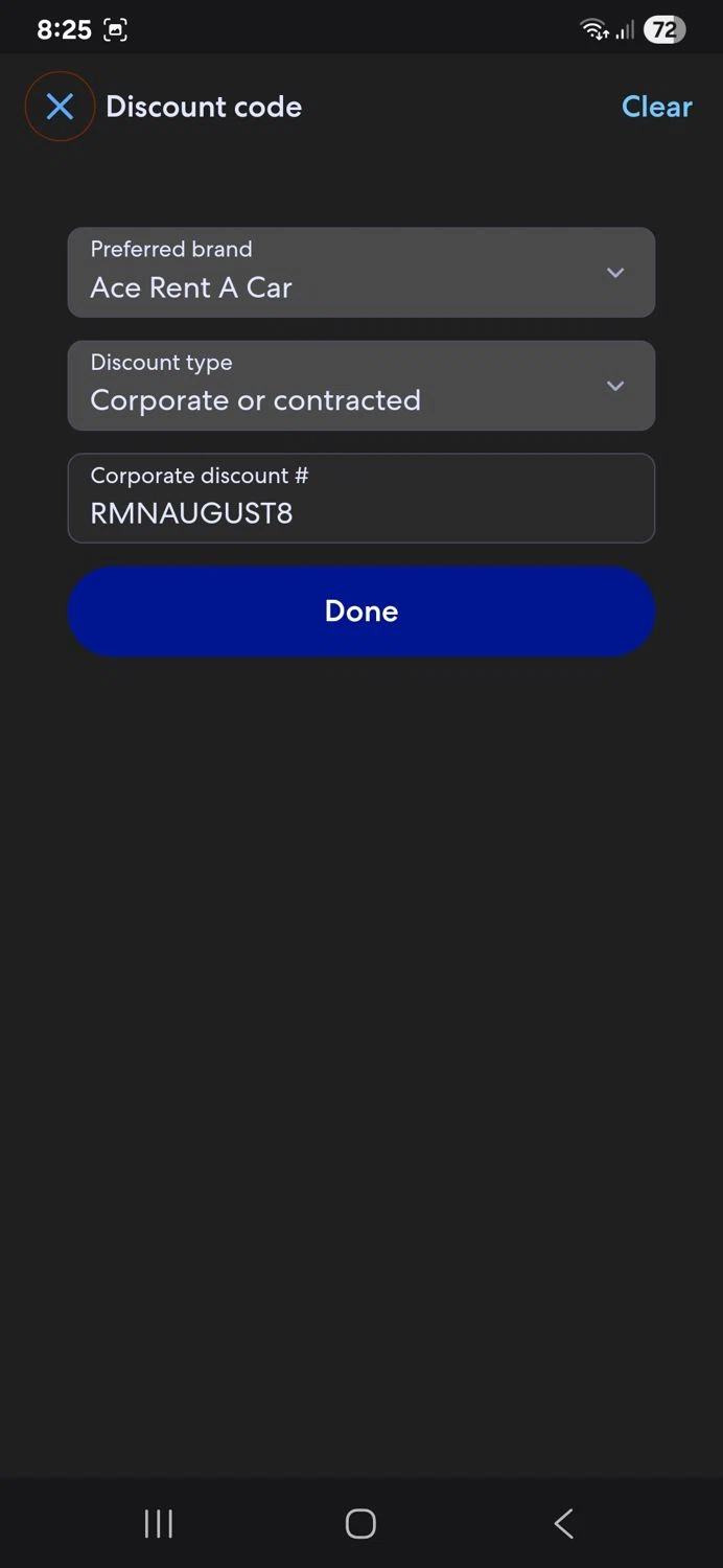 Expedia coupon code screenshot showing code RMNAUGUST8 applied at Expedia checkout page. Uploaded by SimplyCodes community member BudgetSpotter1238 on Aug 27, 2025