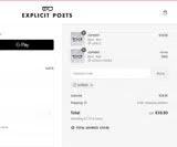 Explicit Poets coupon verification screenshot