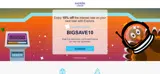 BIGSAVE10 coupon verification screenshot