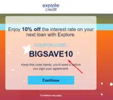 BIGSAVE10 coupon verification screenshot