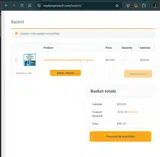 ZHANDRIK coupon verification screenshot