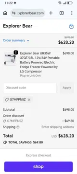 G7MFPN5Z coupon verification screenshot