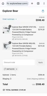 Siktacos coupon verification screenshot