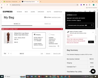Express Promo Codes (4 Verified) - 10% Off w/Code Mar 2025