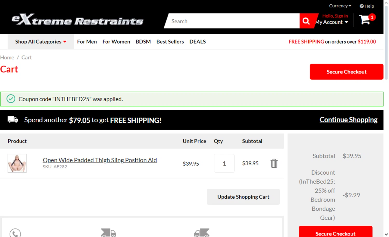 Extreme Restraints Coupon Code