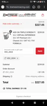 VDC_2024 coupon verification screenshot