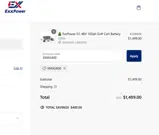 ExxPower coupon verification screenshot