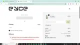 Eyce coupon verification screenshot