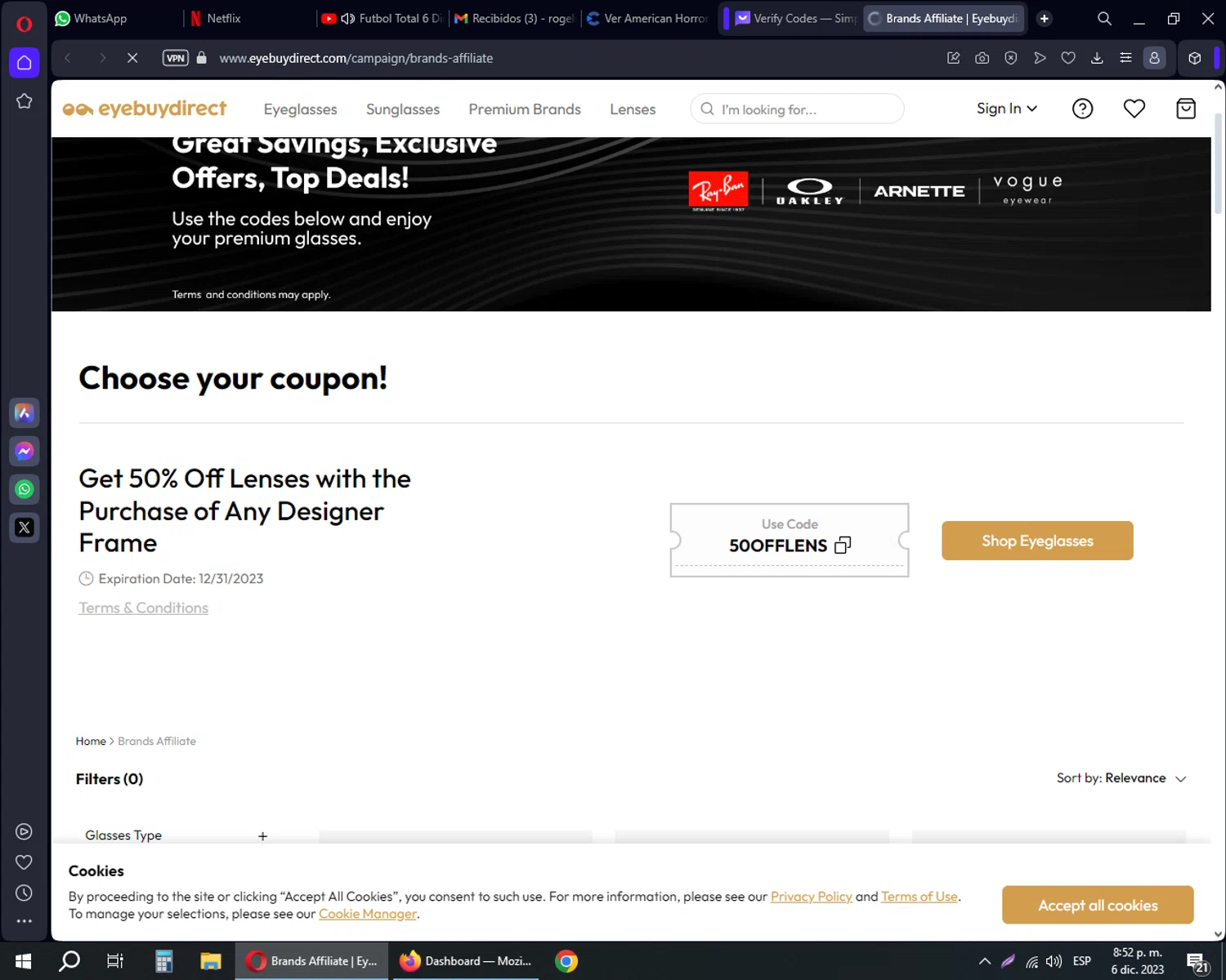 EyeBuyDirect Promo Codes 50 Off December 2023