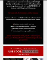 BLACKEYE15 coupon verification screenshot
