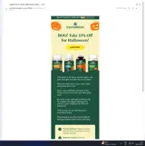 HALLOWEEN coupon verification screenshot
