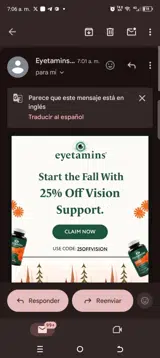 25offvision coupon verification screenshot