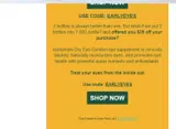 EARLYEYES coupon verification screenshot