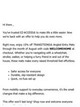 WELCOMEHOME coupon verification screenshot
