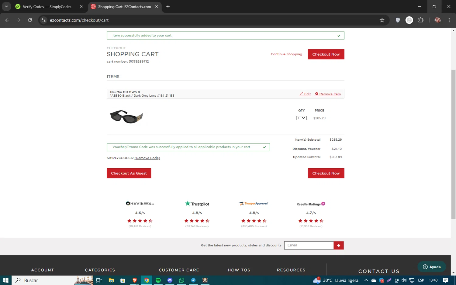 EzContacts Promo Codes 8 Off July 2024