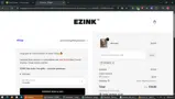 EZINK10 coupon verification screenshot