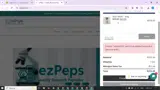 ezPeps coupon verification screenshot