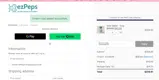 ezPeps coupon verification screenshot