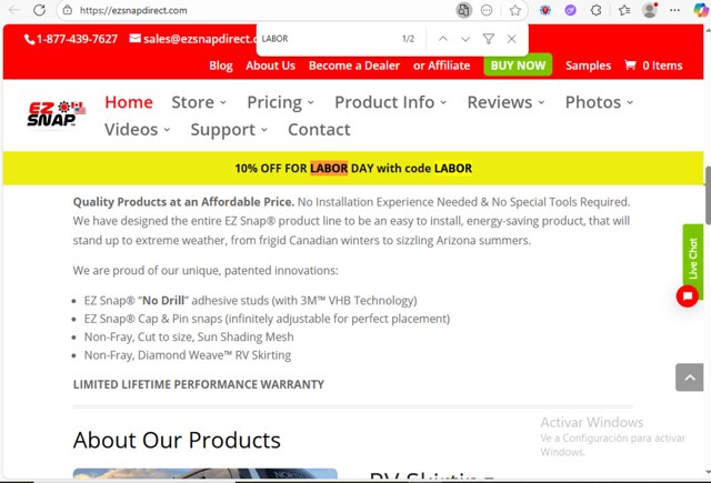 EZ Snap checkout page showing EZ Snap coupon code box | Screenshot taken by SimplyCodes community member on Aug 27, 2025