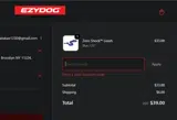 EzyDog coupon verification screenshot