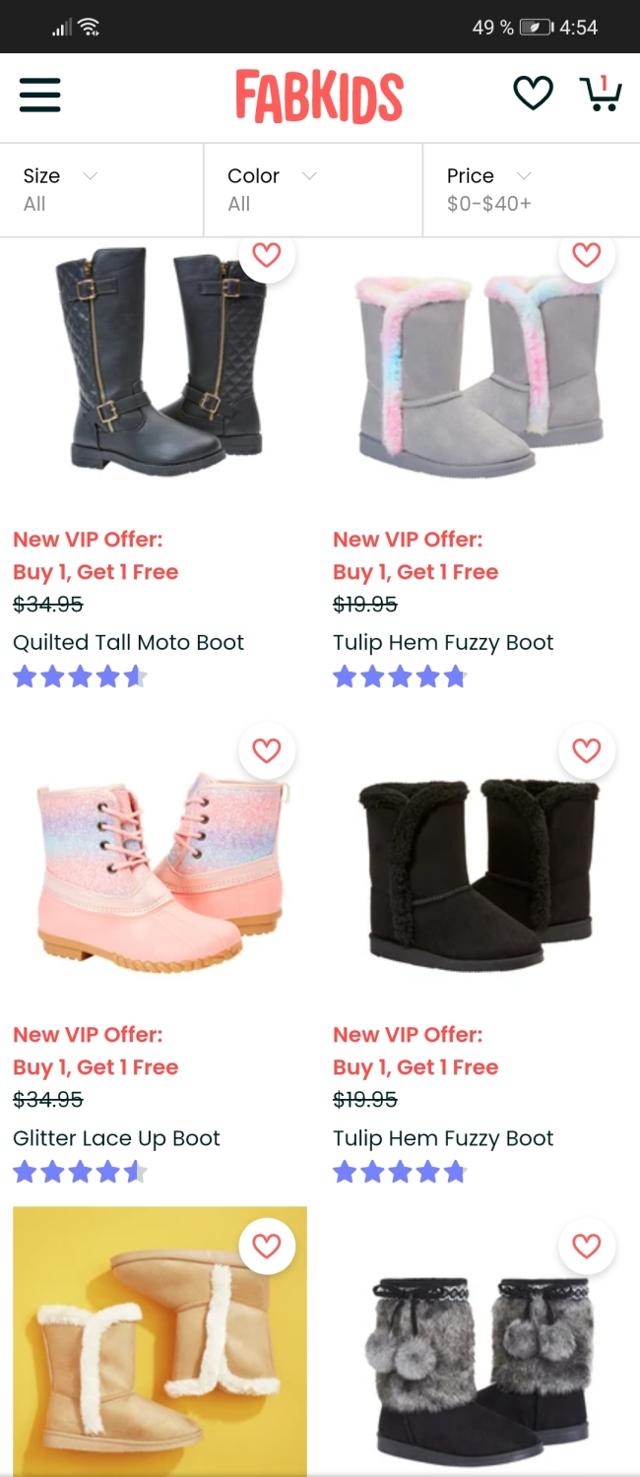 FabKids checkout page showing FabKids promo code box | Screenshot taken by SimplyCodes community member on Nov 15, 2021