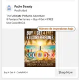 Fable Beauty coupon verification screenshot