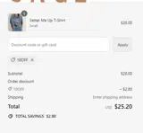 10OFF coupon verification screenshot