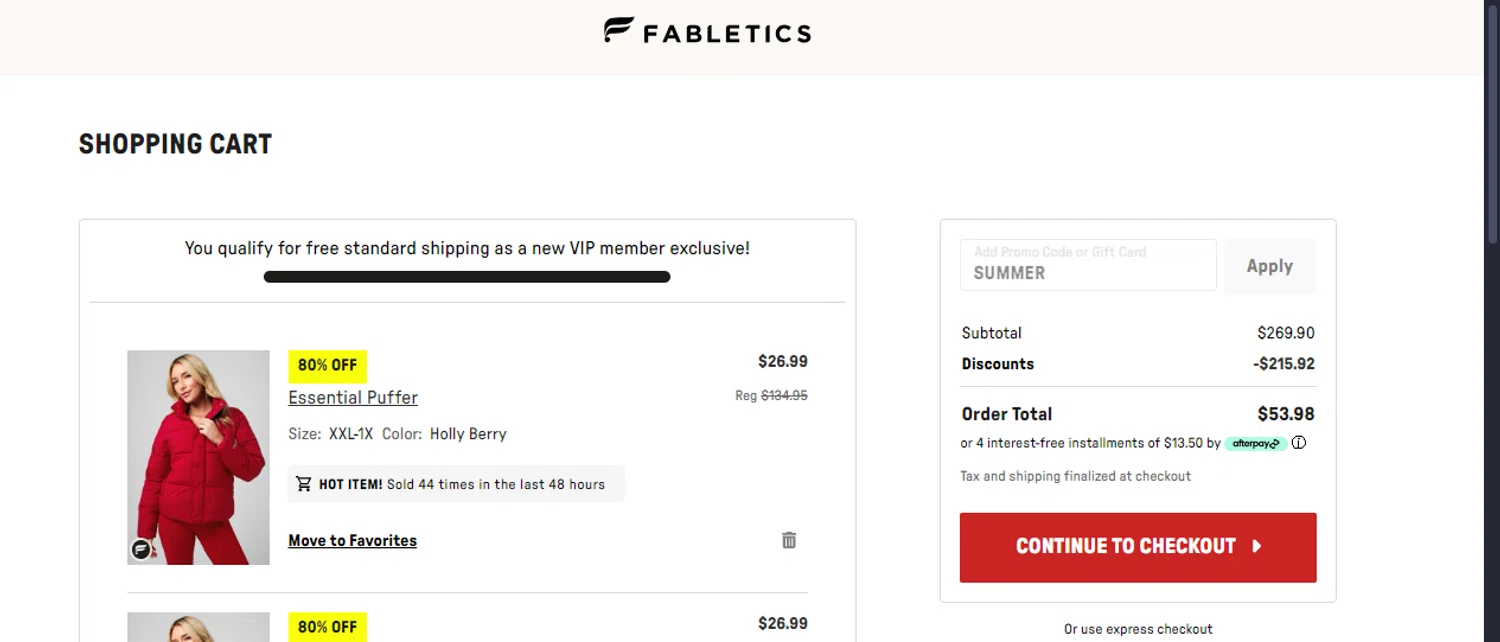 Fabletics 2 for 24 promo code hotsell