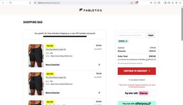 Fabletics Promo Codes - 70% Off (2 Verified) Nov 2025