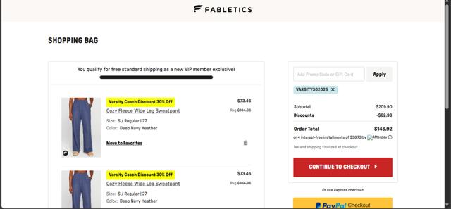 Fabletics Promo Codes (4 Verified) - 80% Off w/Code Oct 2025