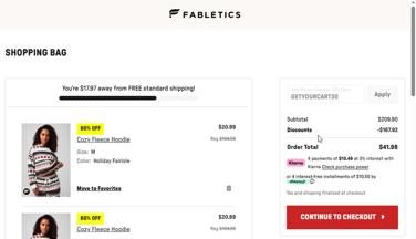 Fabletics Promo Codes - 70% Off (1 Verified) Jan 2026