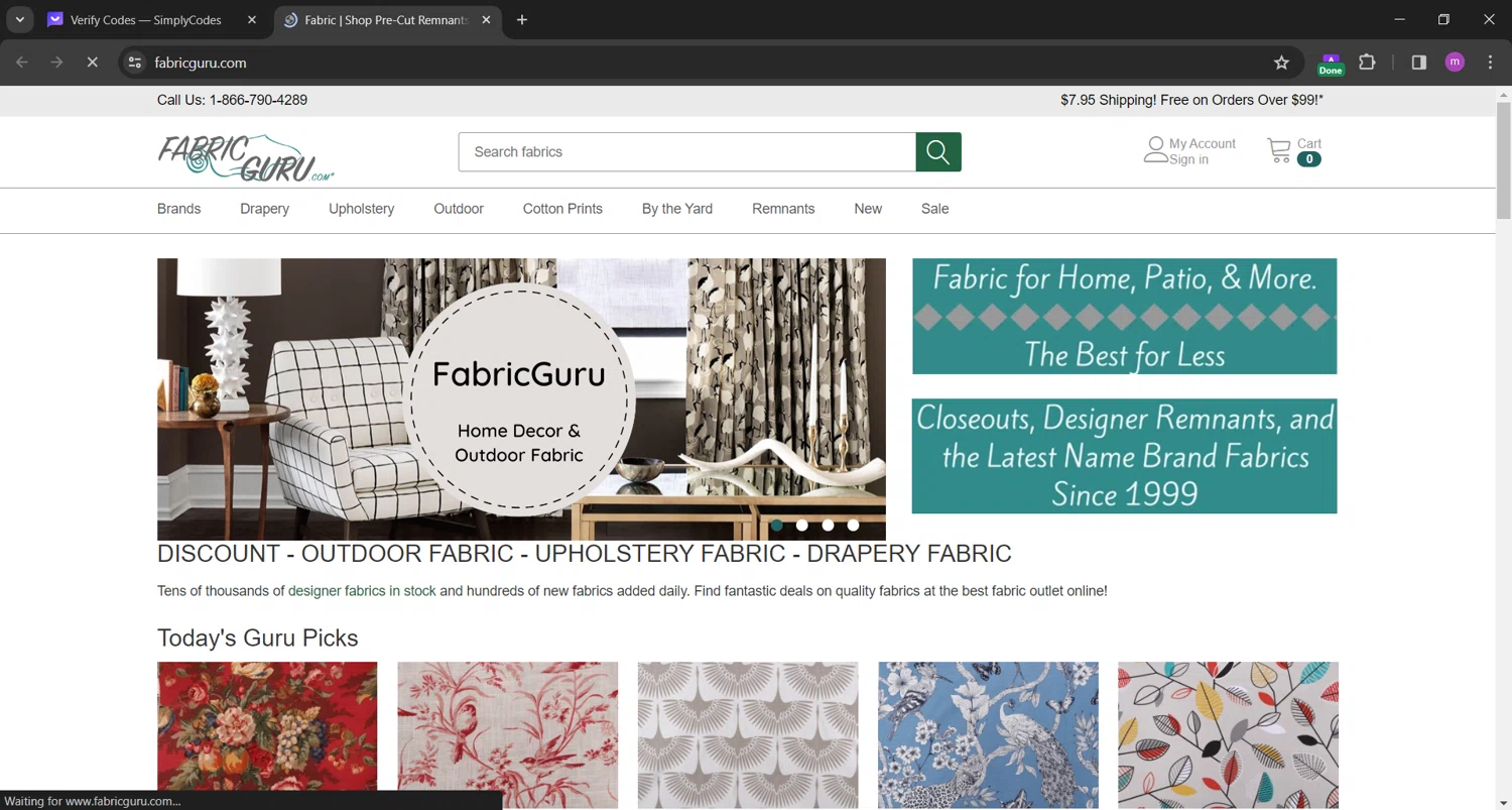 Fabric Guru Promo Codes 15 Off Coupons in August 2024 SimplyCodes