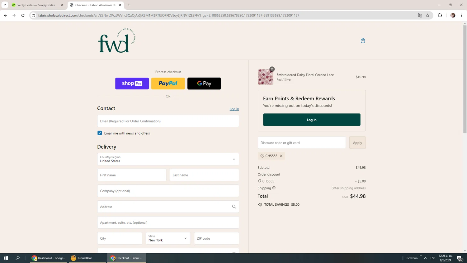 Fabric Wholesale Direct Coupons 5 Off September 2024