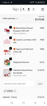 ADB6N coupon verification screenshot