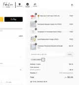 WELCOME10 coupon verification screenshot