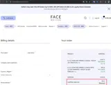 FACE Medical Supply coupon verification screenshot