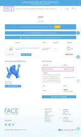 FACE Medical Supply coupon verification screenshot