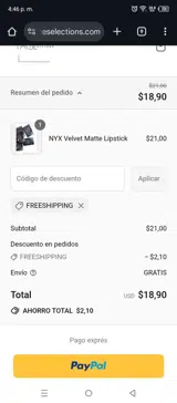 FREESHIPPING coupon verification screenshot