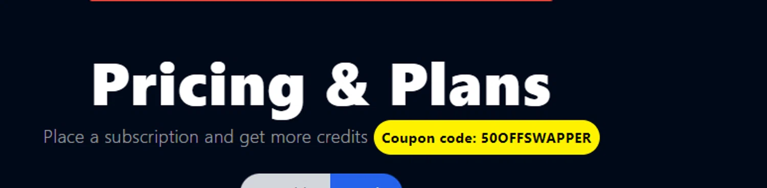 FaceSwapper checkout page showing FaceSwapper promo code box | Screenshot taken by SimplyCodes community member on Apr 21, 2024