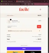 Rachel15 coupon verification screenshot