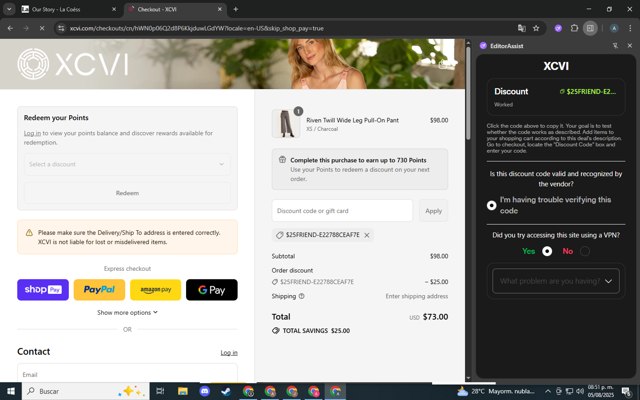 Factor75 checkout page showing Factor75 promo code box | Screenshot taken by SimplyCodes community member on Aug 6, 2025