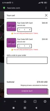 COZY5 coupon verification screenshot