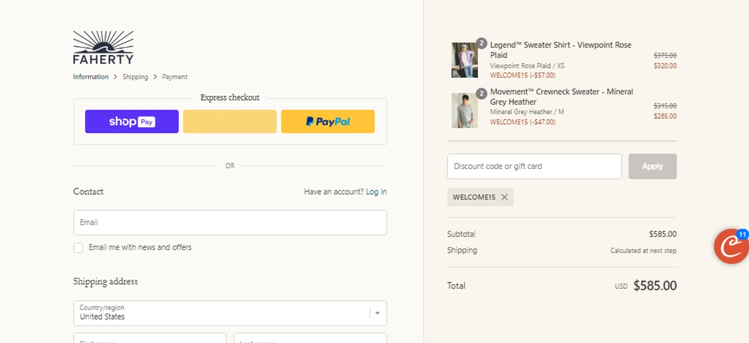 Faherty Discount Codes 15 Off Coupon Codes in August 2024 SimplyCodes