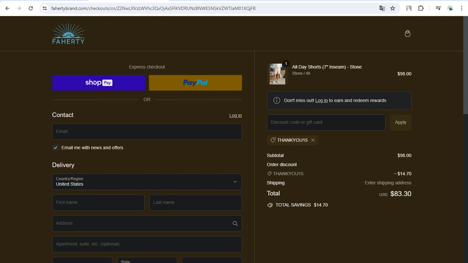 Faherty Discount Codes 10 Off September 2024